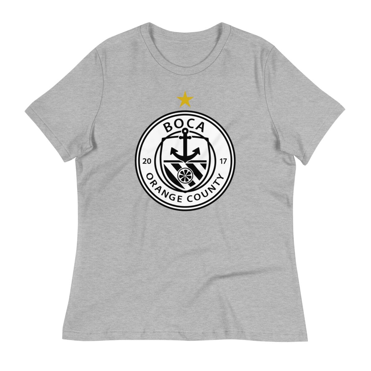 Boca OC Crest Women's Relaxed T-Shirt - Image 3