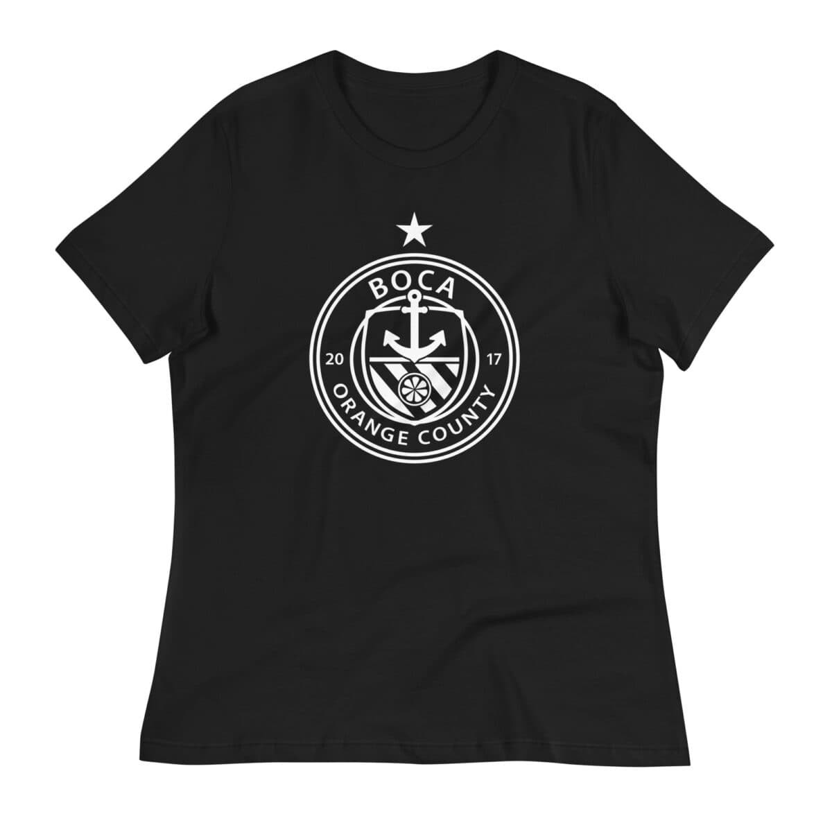 Boca OC Crest Women's Relaxed T-Shirt