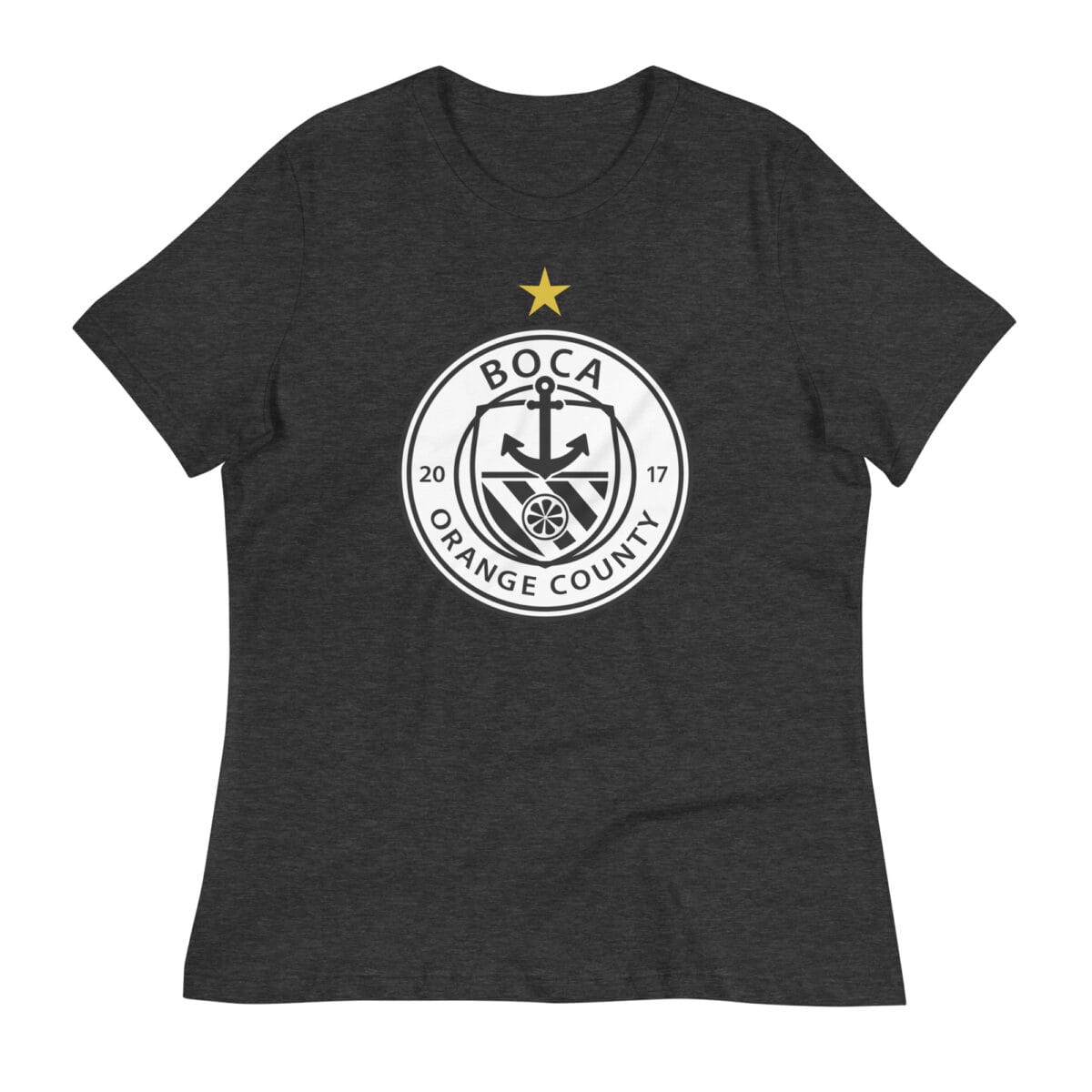 Boca OC Crest Women's Relaxed T-Shirt - Image 2