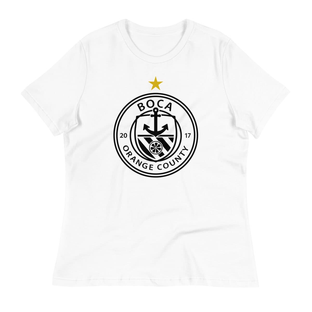 Boca OC Crest Women's Relaxed T-Shirt - Image 5