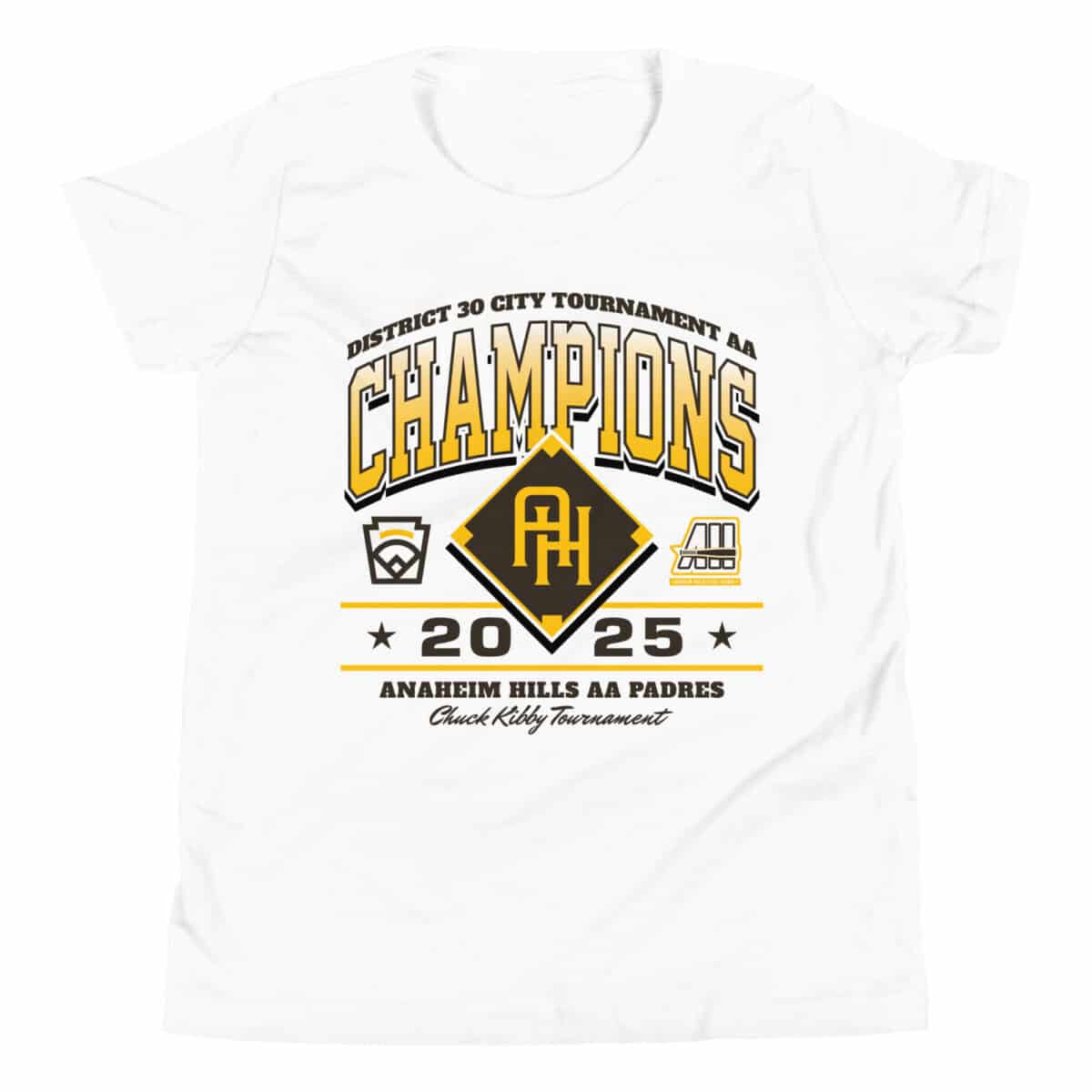 Anaheim Hills Padres District 30 Championship Youth T-Shirt